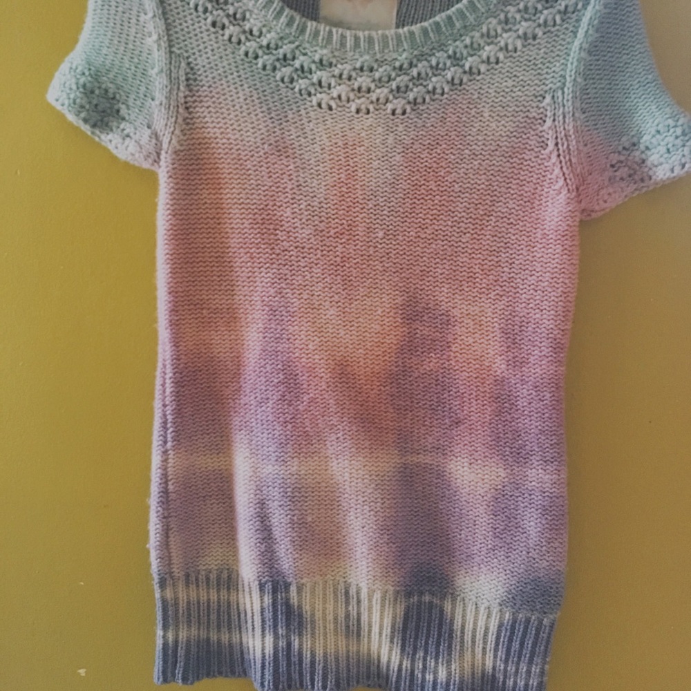 🌀🌼hand-dyed chunky American Eagle sweater